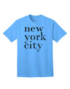 Captivating Urban Charm: New York City - City Lights Adult T-Shirt by TooLoud-Mens T-shirts-TooLoud-Aquatic-Blue-Small-Davson Sales