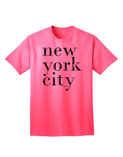 Captivating Urban Charm: New York City - City Lights Adult T-Shirt by TooLoud-Mens T-shirts-TooLoud-Neon-Pink-Small-Davson Sales