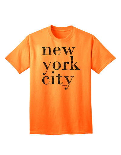 Captivating Urban Charm: New York City - City Lights Adult T-Shirt by TooLoud-Mens T-shirts-TooLoud-Neon-Orange-Small-Davson Sales