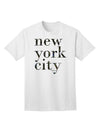 Captivating Urban Charm: New York City - City Lights Adult T-Shirt by TooLoud-Mens T-shirts-TooLoud-White-Small-Davson Sales