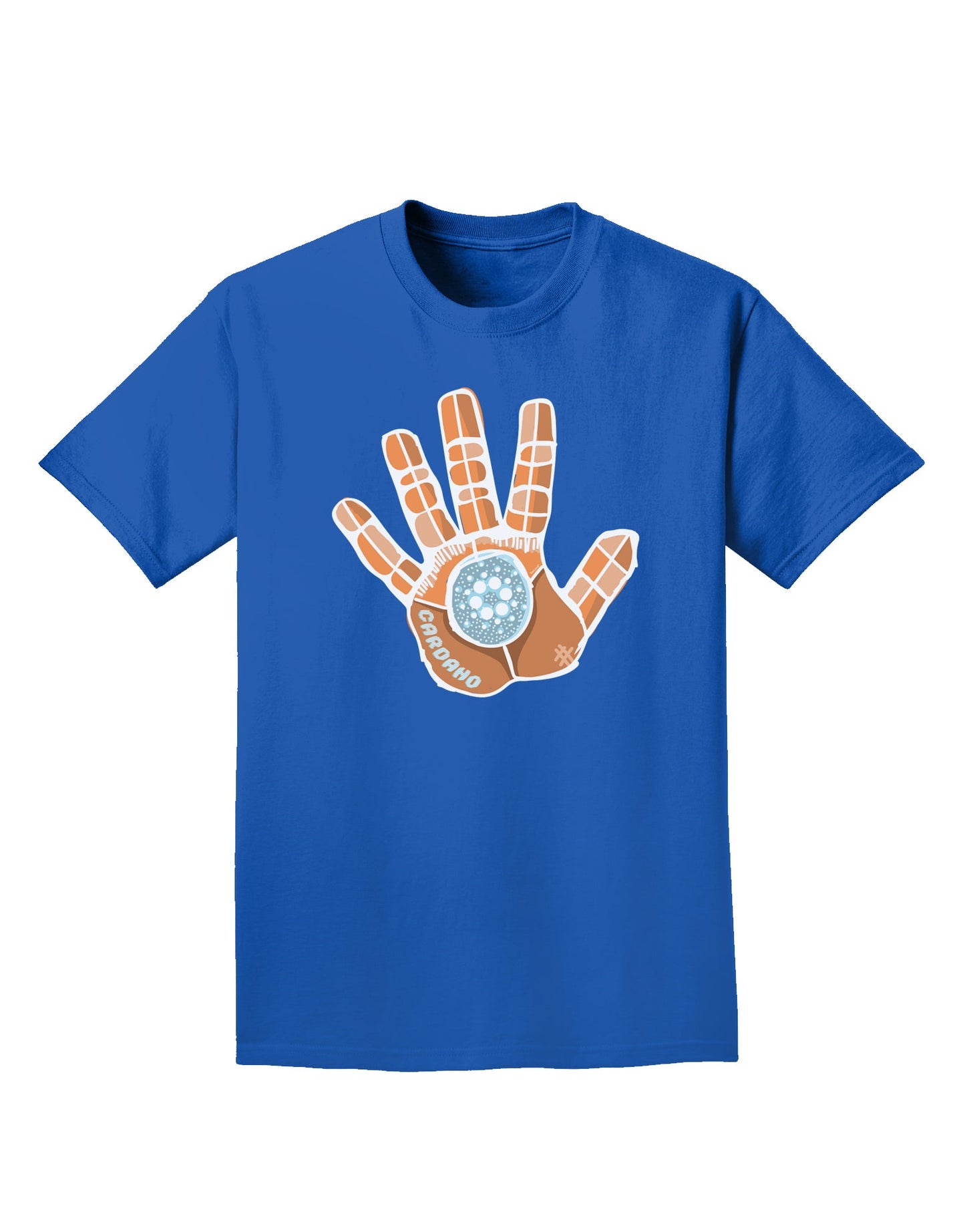 Cardano Hero Hand Adult T-Shirt - A Must-Have Addition to Your Wardrobe-Mens T-shirts-TooLoud-Royal-Blue-Small-Davson Sales