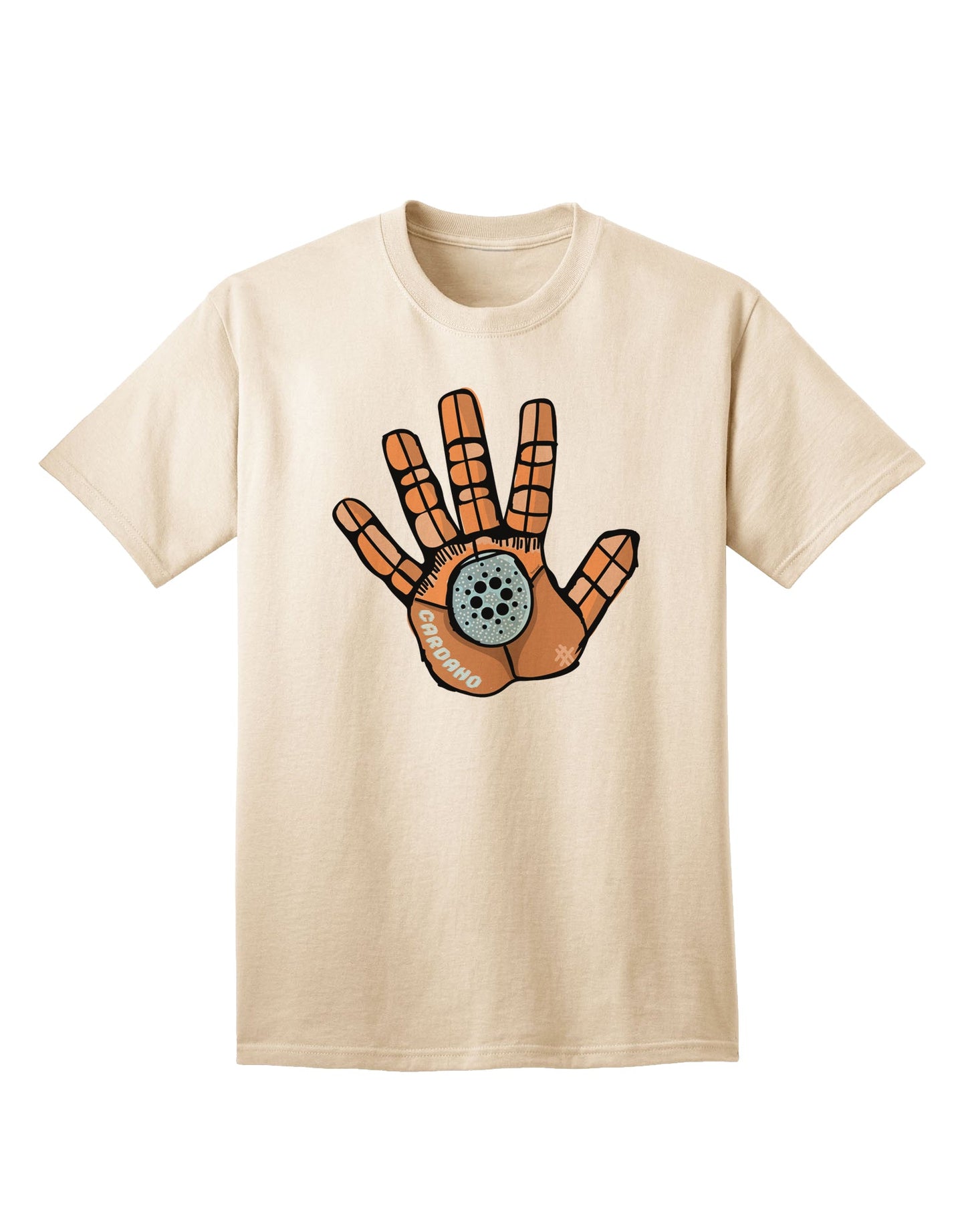 Cardano Hero Hand Adult T-Shirt - A Must-Have Addition to Your Wardrobe-Mens T-shirts-TooLoud-Natural-Small-Davson Sales