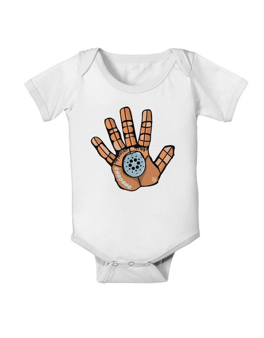 Cardano Hero Hand Baby Romper Bodysuit-Baby Romper-TooLoud-White-06-Months-Davson Sales