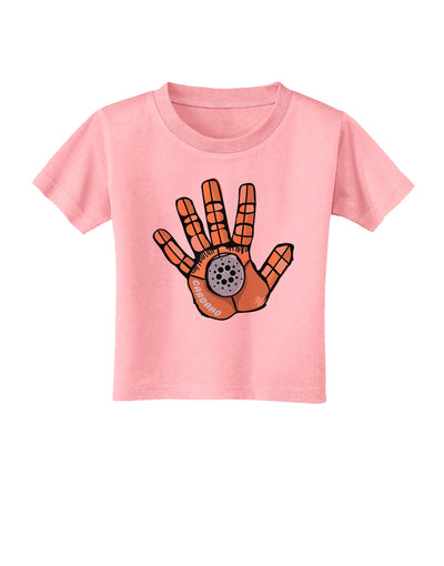 Cardano Hero Hand Toddler T-Shirt Candy Pink 4T Tooloud