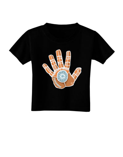 Cardano Hero Hand DarK Toddler T-Shirt Dark Black 4T Tooloud