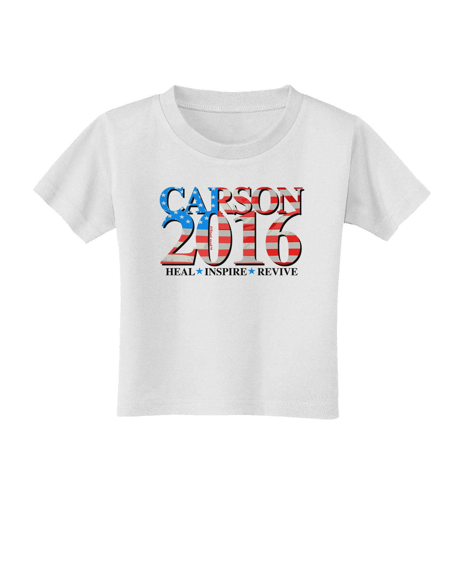 Carson Flag Slogan Toddler T-Shirt-Toddler T-Shirt-TooLoud-White-4T-Davson Sales