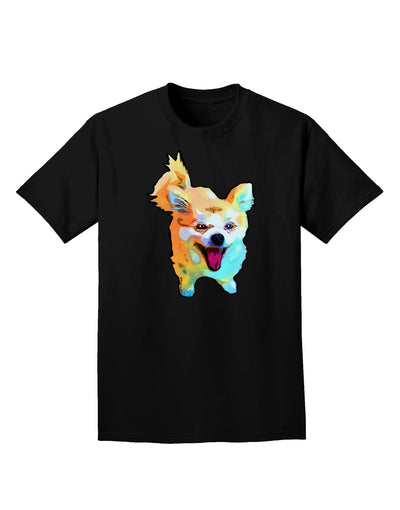 Cartoon Pomeranian Adult Dark T-Shirt-Mens T-Shirt-TooLoud-Black-Small-Davson Sales