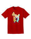 Cartoon Pomeranian Adult Dark T-Shirt-Mens T-Shirt-TooLoud-Red-Small-Davson Sales