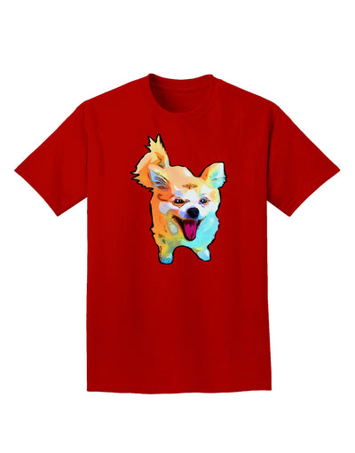 Cartoon Pomeranian Adult Dark T-Shirt-Mens T-Shirt-TooLoud-Red-Small-Davson Sales