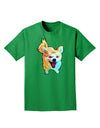 Cartoon Pomeranian Adult Dark T-Shirt-Mens T-Shirt-TooLoud-Kelly-Green-Small-Davson Sales