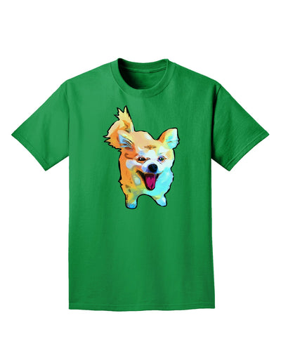 Cartoon Pomeranian Adult Dark T-Shirt-Mens T-Shirt-TooLoud-Kelly-Green-Small-Davson Sales