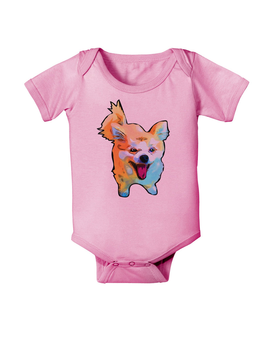 Cartoon Pomeranian Baby Romper Bodysuit-Baby Romper-TooLoud-White-06-Months-Davson Sales