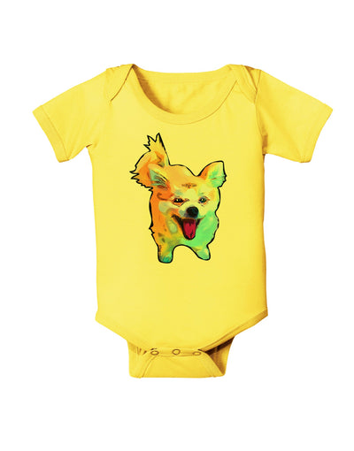 Cartoon Pomeranian Baby Romper Bodysuit-Baby Romper-TooLoud-Yellow-06-Months-Davson Sales