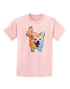 Cartoon Pomeranian Childrens T-Shirt-Childrens T-Shirt-TooLoud-PalePink-X-Small-Davson Sales