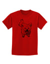 Cartoon Pomeranian Childrens T-Shirt-Childrens T-Shirt-TooLoud-Red-X-Small-Davson Sales