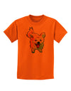 Cartoon Pomeranian Childrens T-Shirt-Childrens T-Shirt-TooLoud-Orange-X-Small-Davson Sales