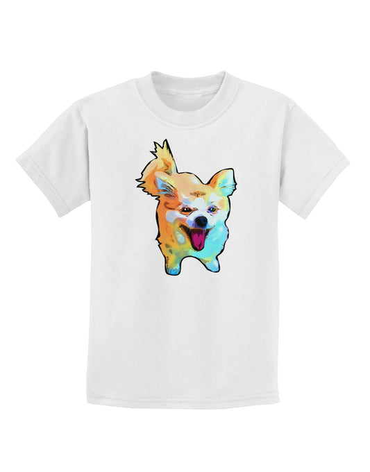 Cartoon Pomeranian Childrens T-Shirt-Childrens T-Shirt-TooLoud-White-X-Small-Davson Sales