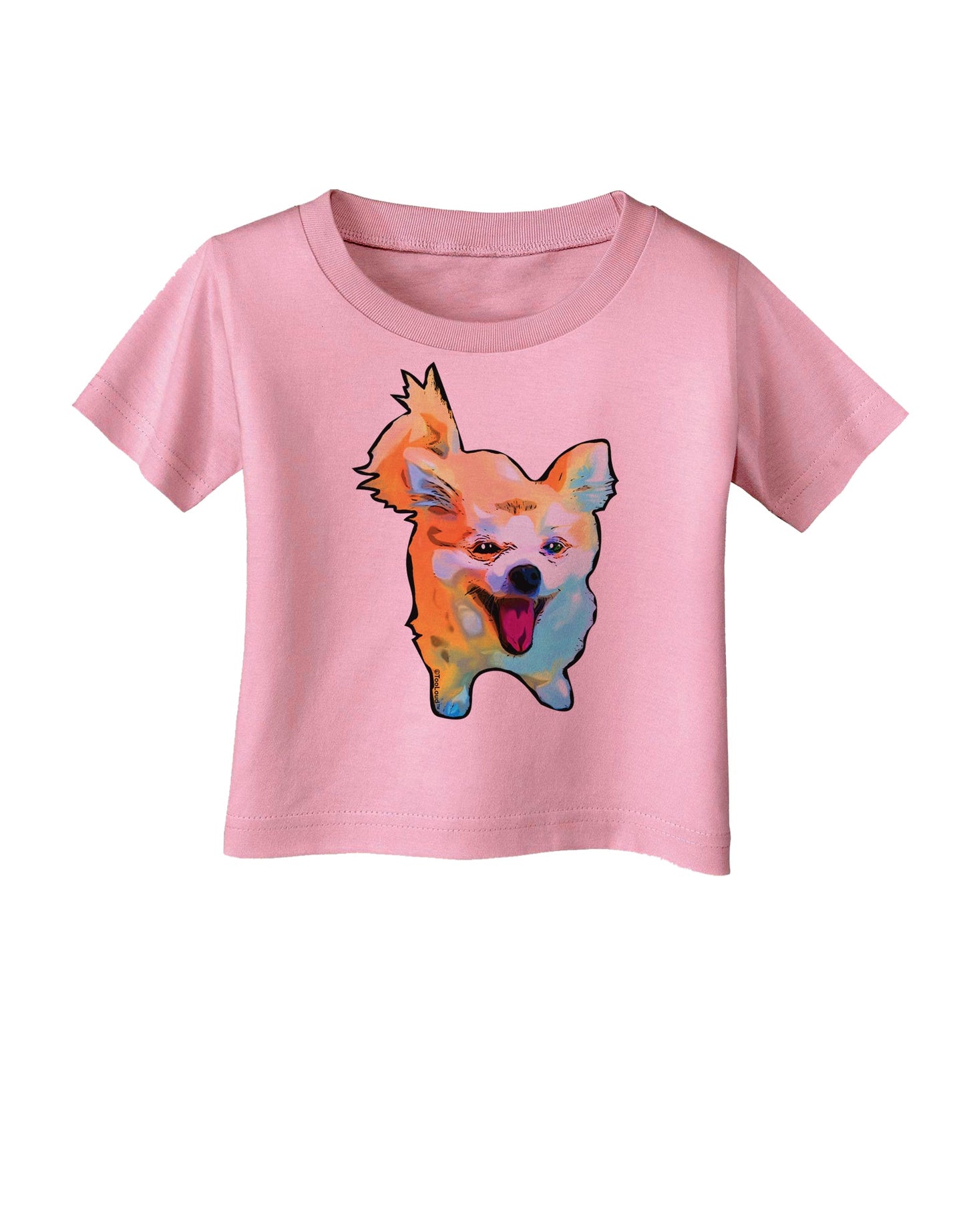 Cartoon Pomeranian Infant T-Shirt-Infant T-Shirt-TooLoud-Candy-Pink-06-Months-Davson Sales