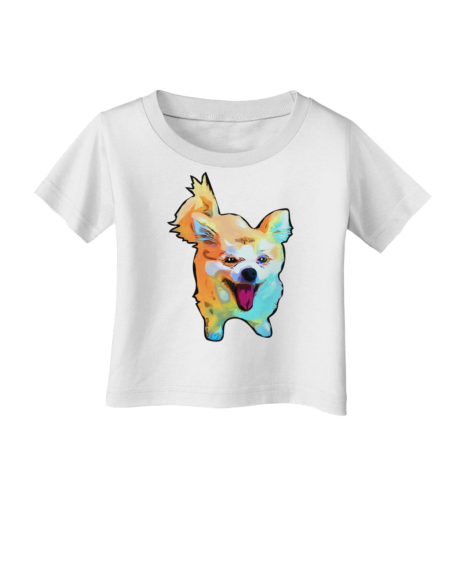 Cartoon Pomeranian Infant T-Shirt-Infant T-Shirt-TooLoud-White-06-Months-Davson Sales
