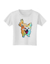 Cartoon Pomeranian Toddler T-Shirt-Toddler T-Shirt-TooLoud-White-2T-Davson Sales