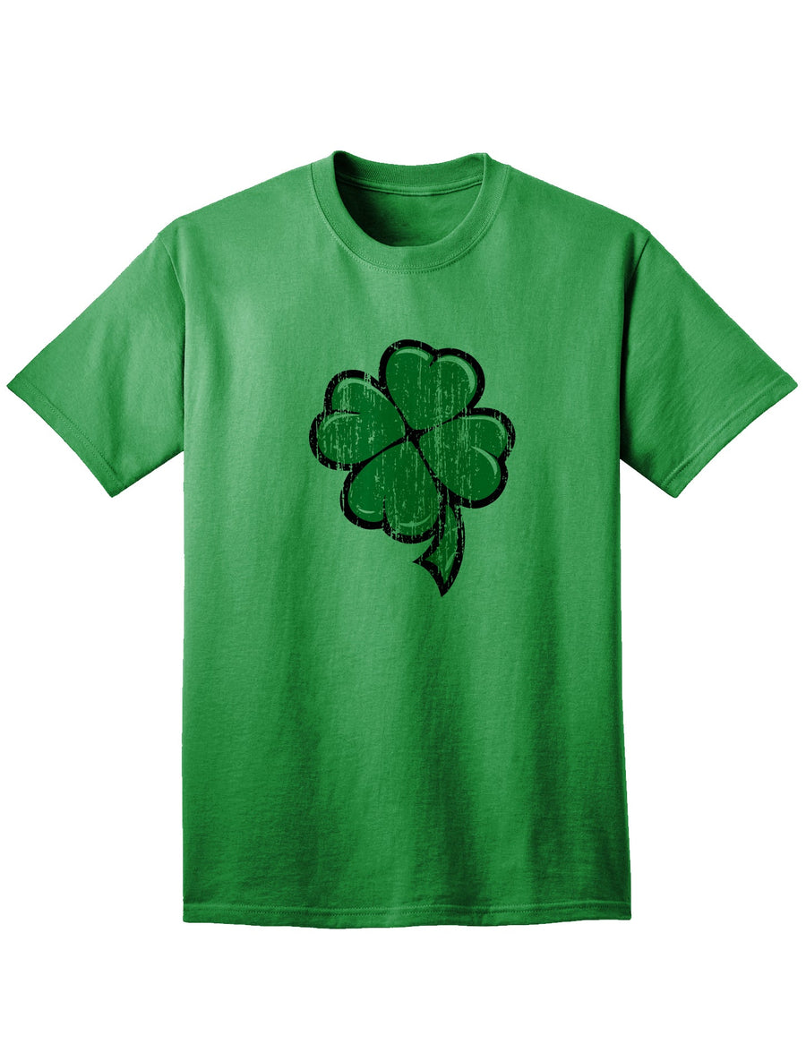 Cartoon Shamrock Clover Adult Unisex St Patrick's Day T-Shirt-TooLoud-White-Small-Davson Sales