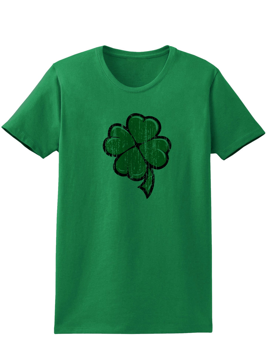 Cartoon Shamrock Clover Adult Womens St. Patrick's Day T-Shirt-TooLoud-Ash Gray-Small-Davson Sales