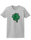 Cartoon Shamrock Clover Adult Womens St. Patrick's Day T-Shirt-TooLoud-Ash Gray-Small-Davson Sales