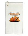 Carve your pumpkin Micro Terry Gromet Golf Towel 16 x 25 inch-Golf Towel-TooLoud-White-Davson Sales