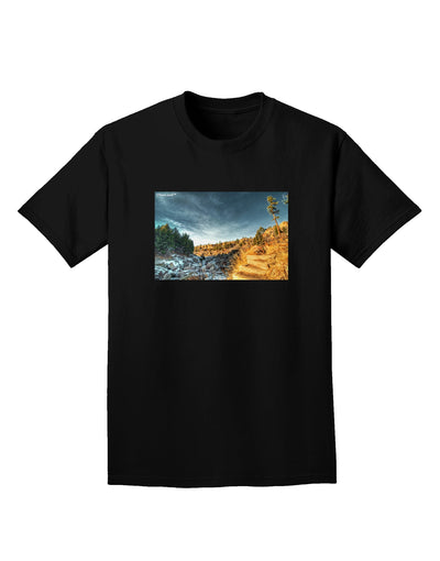 Castlewood Canyon Adult Dark T-Shirt-Mens T-Shirt-TooLoud-Black-Small-Davson Sales