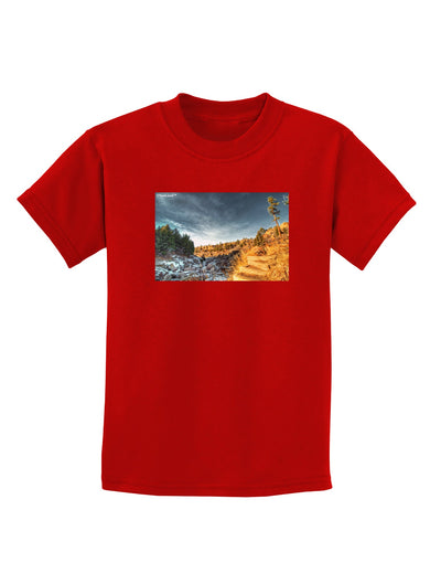 Castlewood Canyon Childrens Dark T-Shirt-Childrens T-Shirt-TooLoud-Red-X-Small-Davson Sales