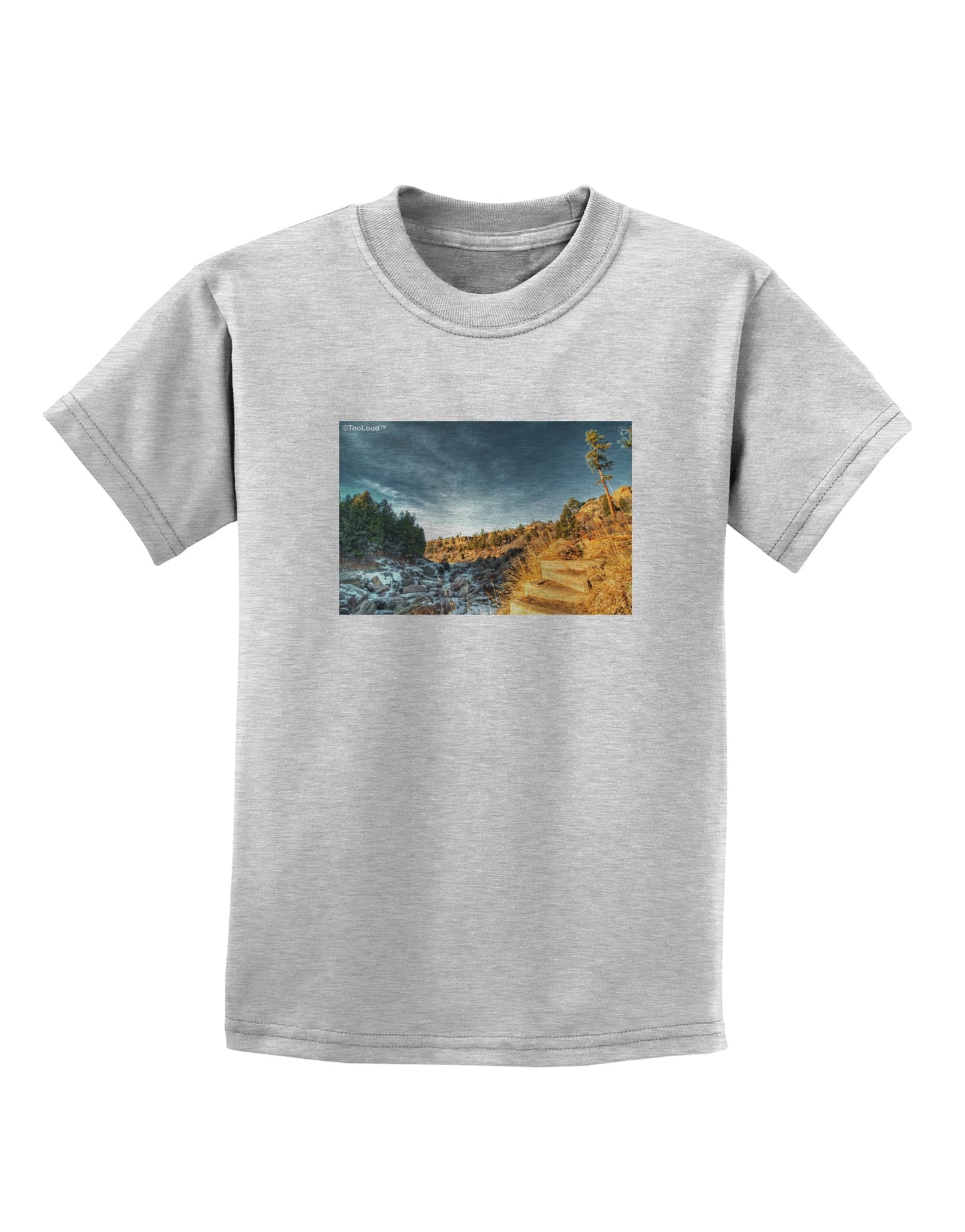 Castlewood Canyon Childrens T-Shirt-Childrens T-Shirt-TooLoud-AshGray-X-Small-Davson Sales