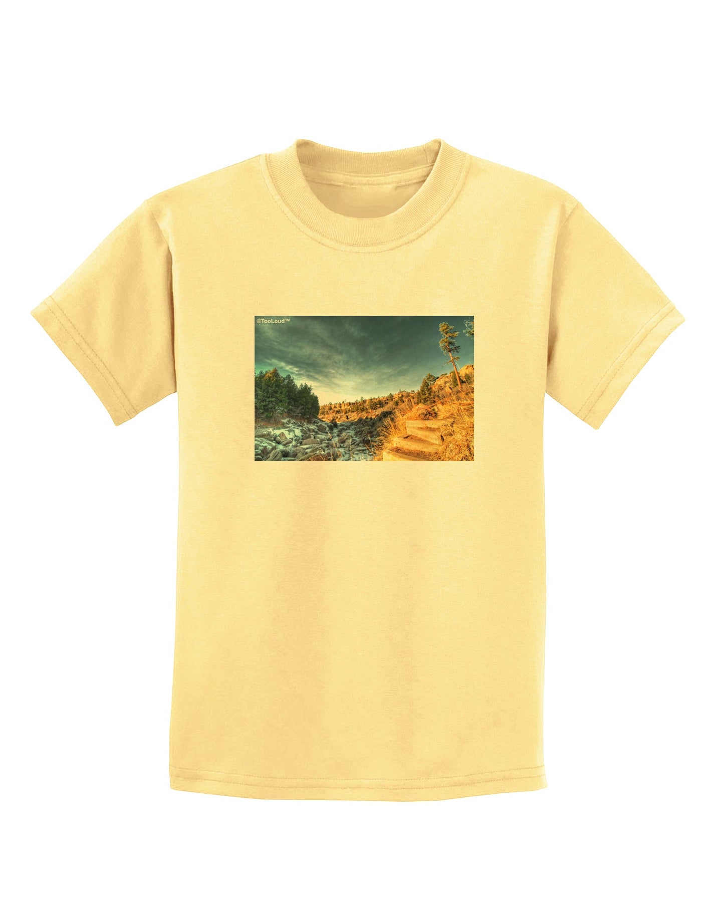 Castlewood Canyon Childrens T-Shirt-Childrens T-Shirt-TooLoud-Daffodil-Yellow-X-Small-Davson Sales