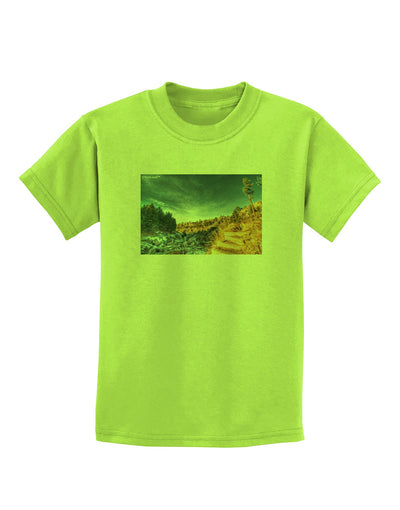 Castlewood Canyon Childrens T-Shirt-Childrens T-Shirt-TooLoud-Lime-Green-X-Small-Davson Sales