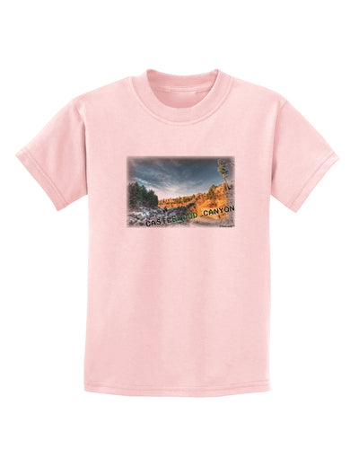 Castlewood Canyon Old Photo Childrens T-Shirt-Childrens T-Shirt-TooLoud-PalePink-X-Small-Davson Sales