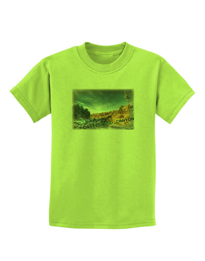 Castlewood Canyon Old Photo Childrens T-Shirt-Childrens T-Shirt-TooLoud-Lime-Green-X-Small-Davson Sales