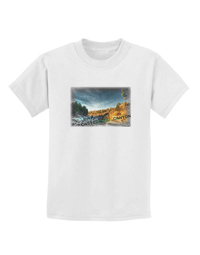 Castlewood Canyon Old Photo Childrens T-Shirt-Childrens T-Shirt-TooLoud-White-X-Small-Davson Sales