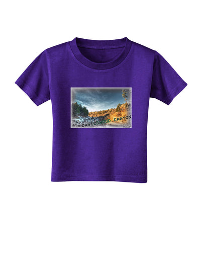 Castlewood Canyon Old Photo Toddler T-Shirt Dark-Toddler T-Shirt-TooLoud-Purple-2T-Davson Sales