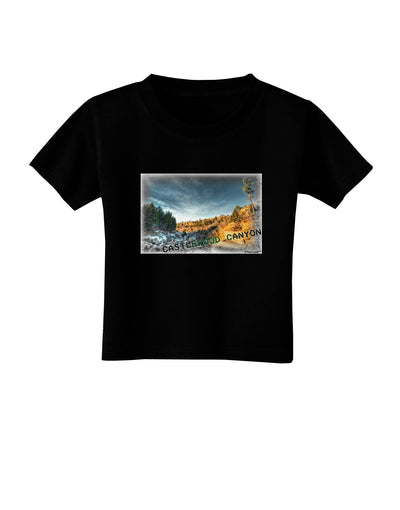 Castlewood Canyon Old Photo Toddler T-Shirt Dark-Toddler T-Shirt-TooLoud-Black-2T-Davson Sales