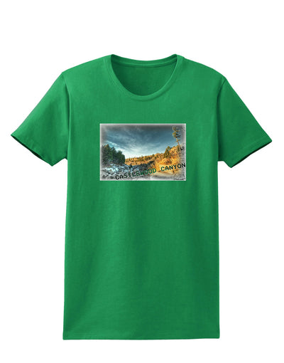 Castlewood Canyon Old Photo Womens Dark T-Shirt-TooLoud-Kelly-Green-X-Small-Davson Sales