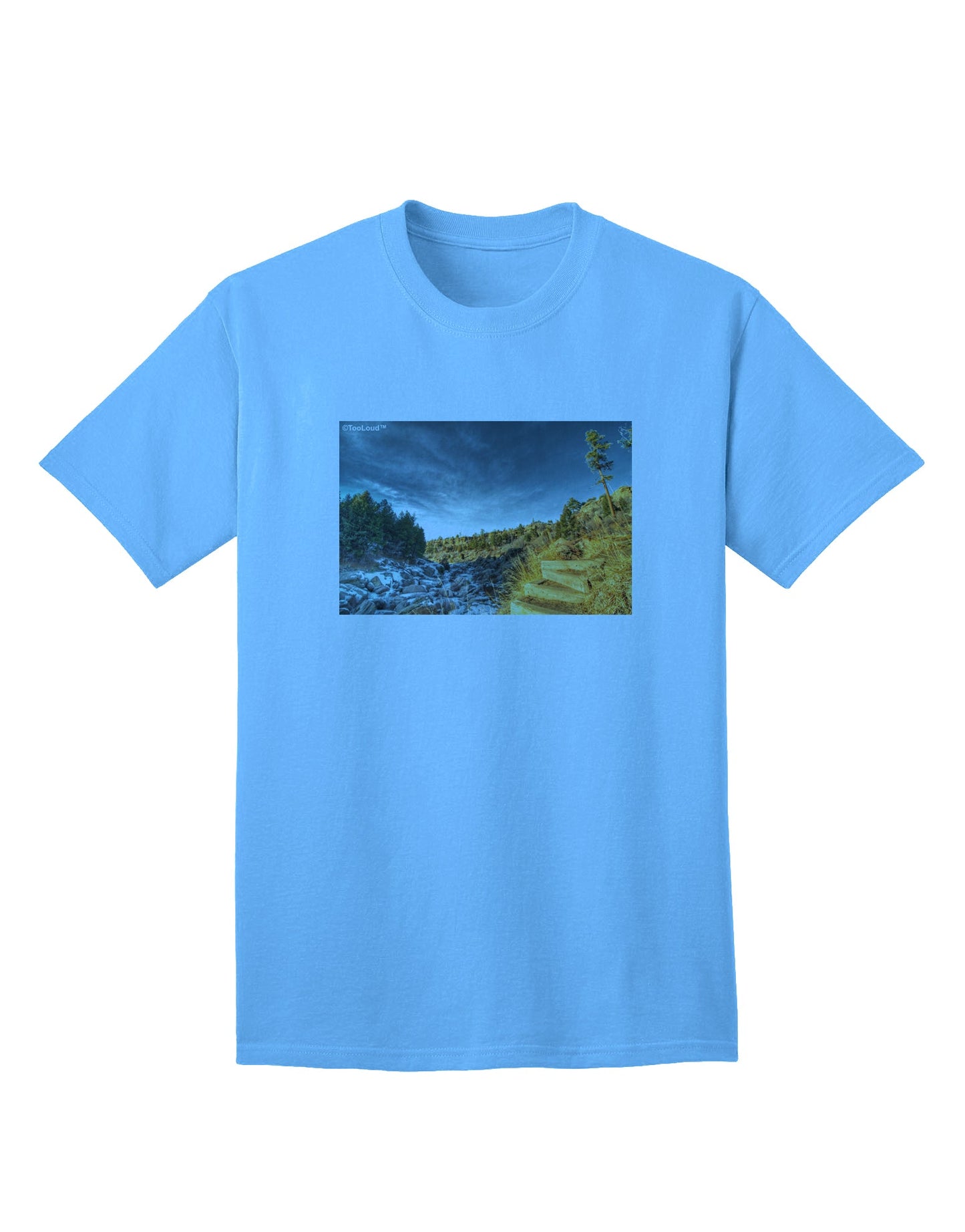 Castlewood Canyon Premium Adult T-Shirt Collection-Mens T-shirts-TooLoud-Aquatic-Blue-Small-Davson Sales