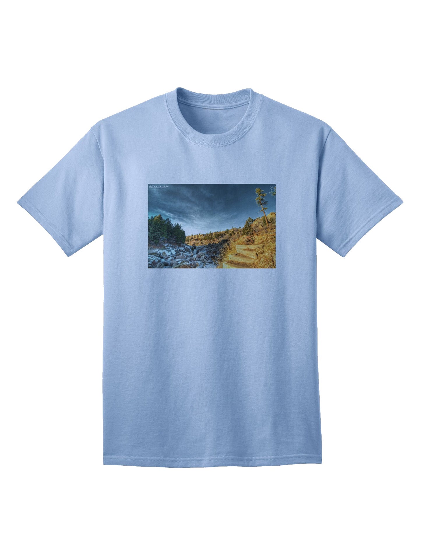 Castlewood Canyon Premium Adult T-Shirt Collection-Mens T-shirts-TooLoud-Light-Blue-Small-Davson Sales
