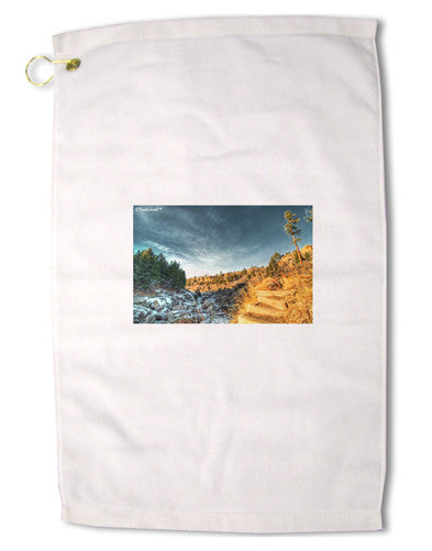 Castlewood Canyon Premium Cotton Golf Towel - 16 x 25 inch-Golf Towel-TooLoud-16x25"-Davson Sales