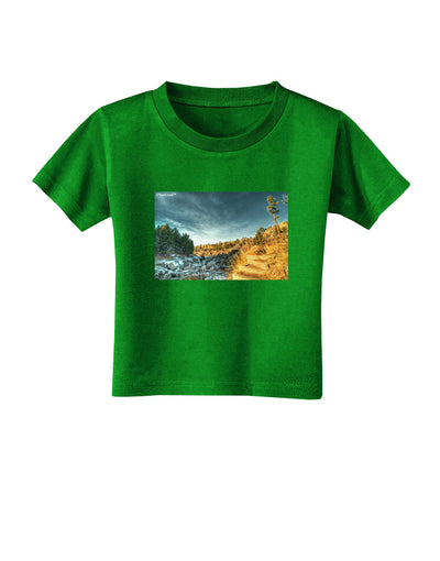 Castlewood Canyon Toddler T-Shirt Dark-Toddler T-Shirt-TooLoud-Clover-Green-2T-Davson Sales