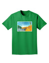 Castlewood Canyon Watercolor Adult Dark T-Shirt-Mens T-Shirt-TooLoud-Kelly-Green-Small-Davson Sales