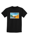 Castlewood Canyon Watercolor Childrens Dark T-Shirt-Childrens T-Shirt-TooLoud-Black-X-Small-Davson Sales