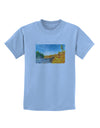 Castlewood Canyon Watercolor Childrens T-Shirt-Childrens T-Shirt-TooLoud-Light-Blue-X-Small-Davson Sales