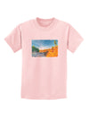 Castlewood Canyon Watercolor Childrens T-Shirt-Childrens T-Shirt-TooLoud-PalePink-X-Small-Davson Sales