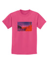 Castlewood Canyon Watercolor Childrens T-Shirt-Childrens T-Shirt-TooLoud-Sangria-X-Small-Davson Sales