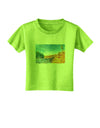 Castlewood Canyon Watercolor Toddler T-Shirt-Toddler T-Shirt-TooLoud-Lime-Green-2T-Davson Sales