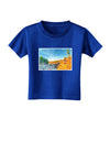 Castlewood Canyon Watercolor Toddler T-Shirt Dark-Toddler T-Shirt-TooLoud-Royal-Blue-2T-Davson Sales